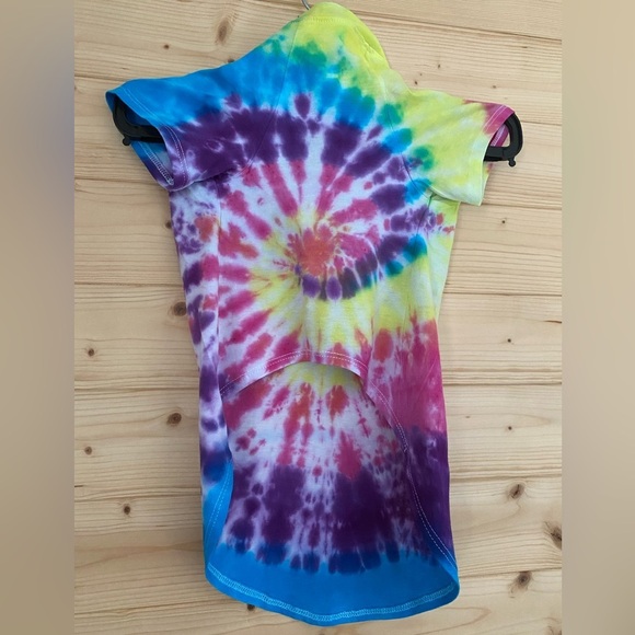 Pet Tee Large Tie Dye Dog Shirt Color Splash ArtMinds Bright Fun Stylish Vibes - Picture 8 of 11
